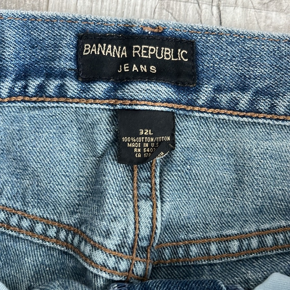 Banana Republic Denim Men’s Button-fly Jeans‎ Size 32 X 28 Color Blue